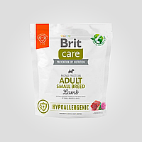 Корм гипоаллергенный Brit Care для собак малых пород Hypoallergenic Adult Small Breed с ягненком, 1 кг