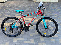 Велосипед SPARK TRACKER 17 26 крила, фара, стоп в комплекте (колеса 26", алюминиевая рама 17") красный