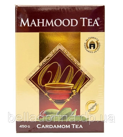 Чай з кардамоном розсипний Mahmood Tea 450 г + 25 пакетів