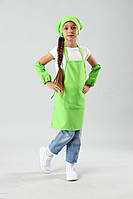Фартух для праці і творчості з косинкою 6-10 років (салатовий)