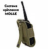Тактичний підсумок для рації (чехол для рації) E-Tac R01 Olive Green, фото 8