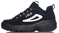 Женские кроссовки Fila Disruptor II Black White