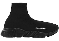 Женские высокие кроссовки Balenciaga Speed Trainer Triple Black