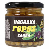 Нажывка 3K_Baits Premium "Горох" банка стекло 200ml Слива,01765