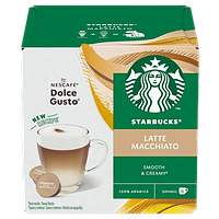 Кава в капсулах Dolce Gusto Starbucks Latte Macchiato 6 шт Дольче густо Cтарбакс Латте