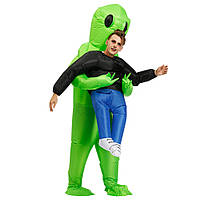 Надувной костюм инопланетянина RESTEQ, костюм зеленый инопланетянин, похищающий человека 150~190см