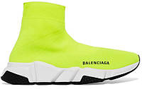 Женские высокие кроссовки Balenciaga Speed Trainer Yellow