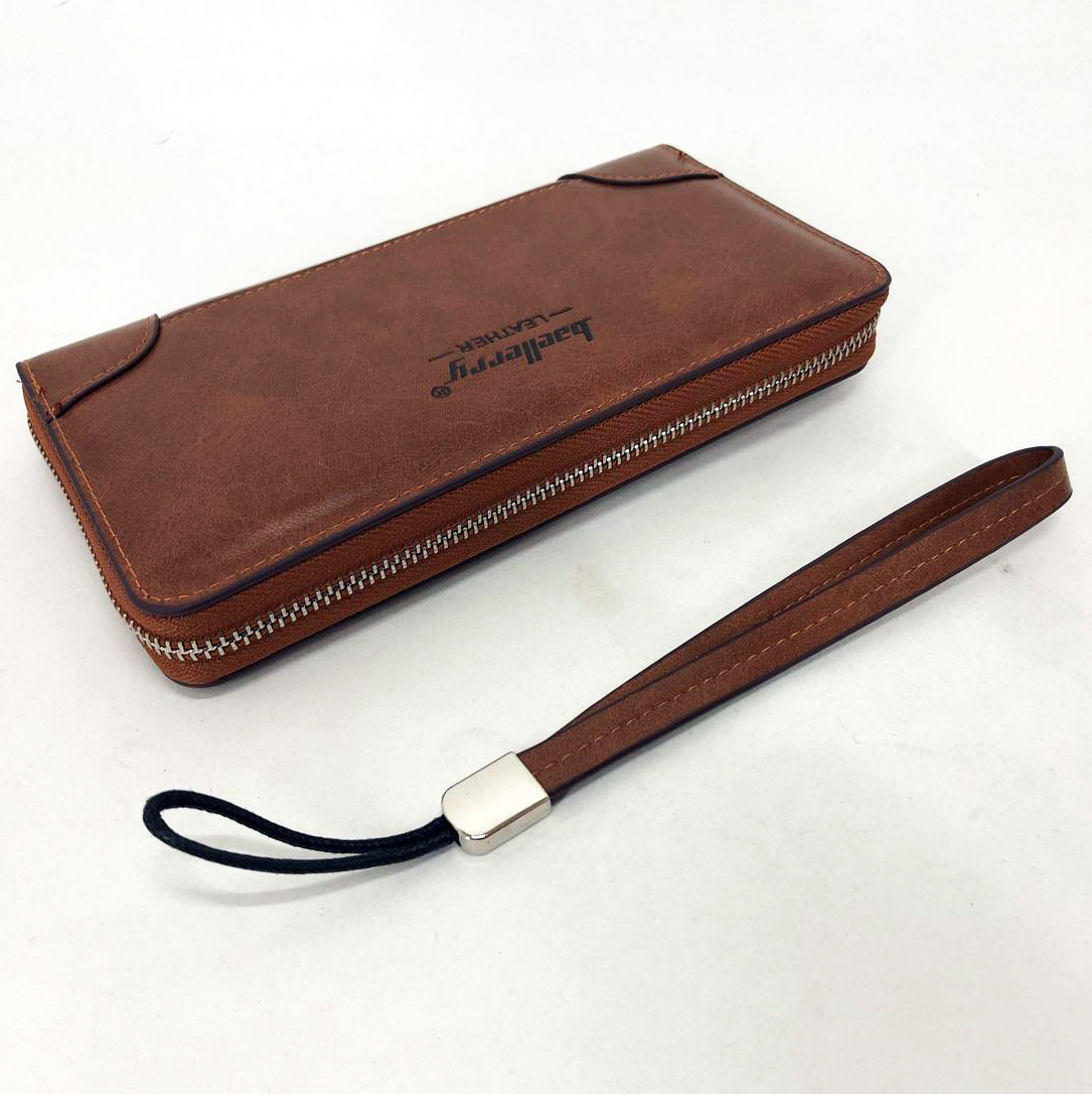 Гаманці для чоловіків гаманець Baellerry leather brown, Портмоне гаманці, Красивий QC-890 стильний гаманець