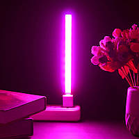 Светодиодный USB светильник розового цвета. LED светильник розового цвета, 27 светодиодов 5V, 212*15 см