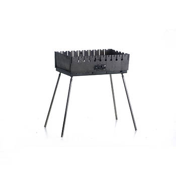 СИЛА Мангал розкладний (кейс) на 10 шампурів товщина 2 мм Хозтовари