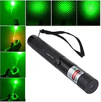 Мощная лазерная указка Green Laser YL-303 до 10000 м, Зеленая / Аккумуляторный лазер зеленый pl