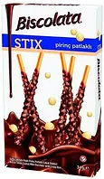 Соломка в шоколадній глазурі мікс Бісколата Biscolata 32-40г