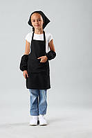 Фартух для праці і творчості з косинкою 6-10 років (чорний)