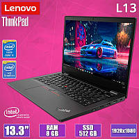 Современный Мощный ноутбук Lenovo ThinkPad L13 13.3" IPS i5 10310U 8GB 512GB SSD