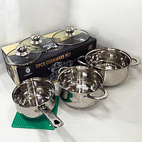 Комплект кастрюль 7 предметов LB-1927B-7 | Набор посуды кастрюли | BR-642 Набор посуды