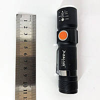 Фонарь ручной аккумуляторный тактический X-Balog BL-616-T6 с зарядкой от павербанков BH-650 с USB