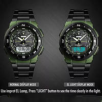 Годинник наручний чоловічий SKMEI 1370AG | Водонепроникний чоловічий годинник | DT-824 Тактичний годинник