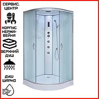 Душевая кабина гидробокс 100x100 см матовая с низким поддоном KO&PO 126 RF (100)