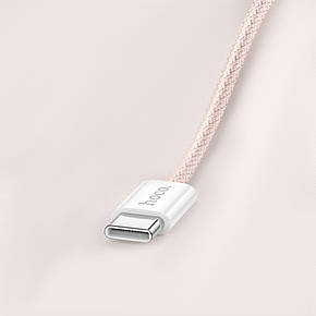 SM  SM Кабель Hoco X104 Type-C to Type-C PD 60W 2m pink, фото 2