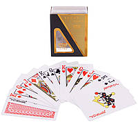 Карты игральные покерные Zelart LUCKY GOLD IG-0846 колода в 54 карты lk