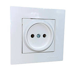 Розетка Mutlusan Rita 1-на без заземлення білий 47-01-03