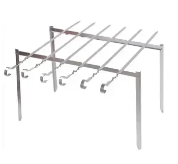СИЛА Мангал-рамка (підставка для шампурів) 62 х 31 х 1,5 см, з нержавіючої сталі 3 мм, з чохлом