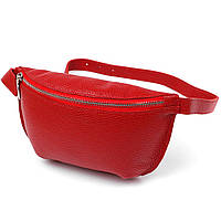 Женская кожаная сумка на пояс Shvigel 16372 Красный ep