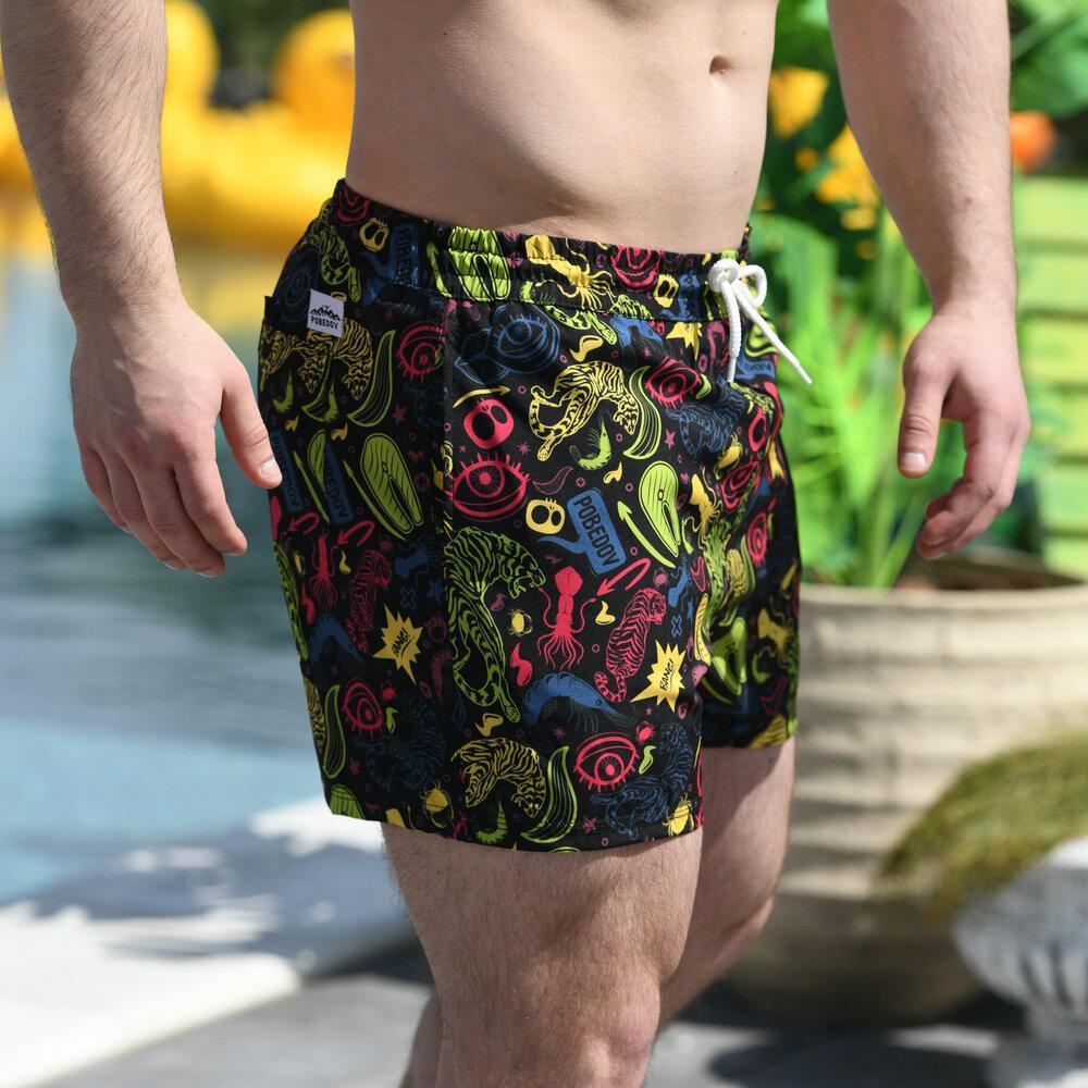 Мужские шорты для плавания цветные быстросохнущие Пляжные Шорты,Мужские купальные плавки и шорты 2XL - фото 3 - id-p2176767604