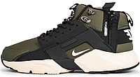 Мужские кроссовки ACRONYM x Nike Air Huarache City Mid Olive