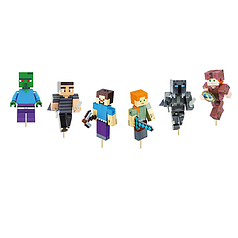 Топер - Комп'ютерна гра "Майнкрафт" (6 шт)