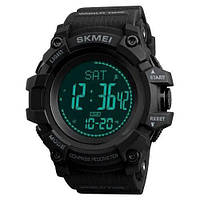 Годинник наручний чоловічий SKMEI 1356BK BLACK, фірмовий спортивний годинник. MI-452 Колір: чорний