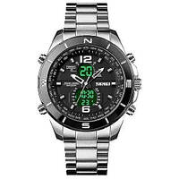 Фирменные спортивные часы SKMEI 1670SIWT | Часы для военнослужащих | XQ-943 Тактические часы