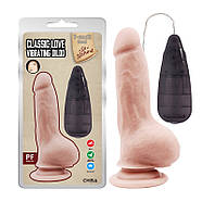 Вібратор тілесний на присоску та пультом Classic Love Vibrating Dildo, фото 2