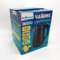 Чайник термос SeaBreeze SB-0202 1.8Л, 1500Вт, гарний електричний чайник, тихий VS-441 електричний чайник