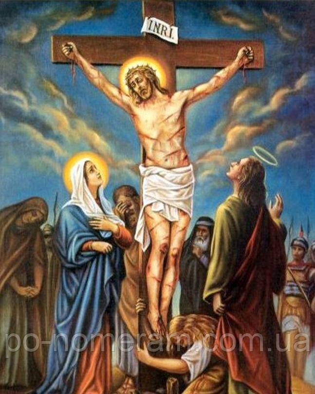 Картина мозаїка ТМ Алмазна мозаіка Ісус помирає на хресті (DM-455) 40 х 50 см (Без підрамника)