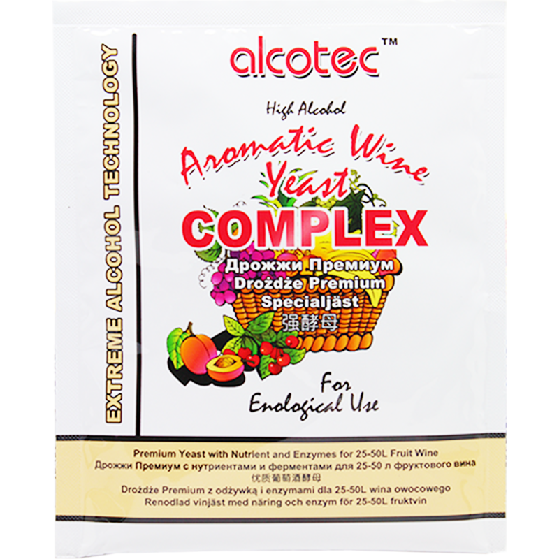 Дріжджі сухі фруктові Alcotec Aromatic Wine Complex, 40г, фото 1