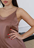 Жіноча  нічна сорочка Армані шовк (42-48) idiali (2401567), фото 3