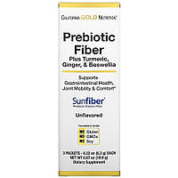 Пробиотики и пребиотики California Gold Nutrition Prebiotic Fiber Plus, 3*6.3 грамм CN13265 PS