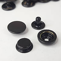 Кнопка Каппа 15 мм, чорні