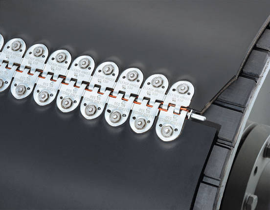 Flexco 550 Bolt Hinged болтові шарнірні механічні з'єднувачі конвеєрної стрічки 550J650NC-SN, фото 2