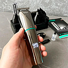 Машинка для стрижки 6в1 VGR V-101 / Акумуляторний триммер для волосся з насадками / Тример для стрижки, фото 7