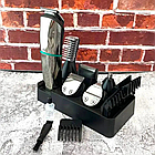 Машинка для стрижки 6в1 VGR V-101 / Акумуляторний триммер для волосся з насадками / Тример для стрижки, фото 8