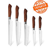 Набор ножей 5 предметов для кухни Akion Профессиональные ножи MAX FIRST Premium Набор ножей из нержавейки