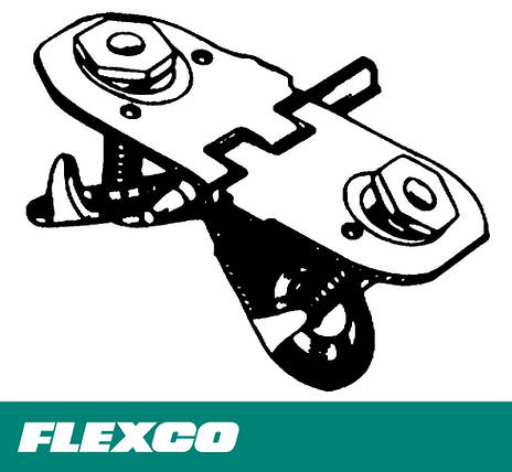 Flexco 550 Bolt Hinged болтові шарнірні механічні з'єднувачі конвеєрної стрічки 550J650NC-SN, фото 2