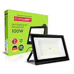 Світлодіодний прожектор Eurolamp з радіатором LED SMD 100W 6500К IP65 LED-FL-100(B)