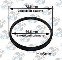 Центрирующее кольцо 72.6/66.5 MomoAvusMille Miglia 6mm