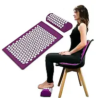 Массажный ортопедический коврик с подушкой Acupressure Mat