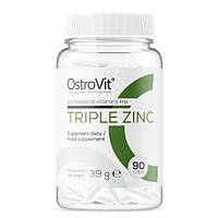 Витамины и минералы OstroVit Triple Zinc, 90 капсул HS