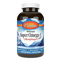 Жирные кислоты Carlson Labs Wild Caught Super Omega-3 Gems 1200 mg, 300 капсул HS