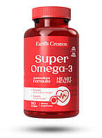 Жирные кислоты Earth s Creation Super Omega-3 1000 mg, 90 капсул HS